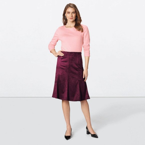 Adalynn Faux Suede Skirt - Picture 2 of 5